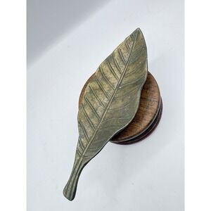 Vtg  Solid Brass Select Trading Co Leaf Tray Coin Jewelry Trinket Ashtray